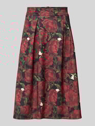 Midirok met stolpplooien, model 'Paulina' van GUIDO MARIA KRETSCHMER WOMAN Bordeaux - 46