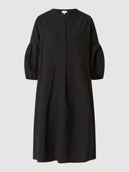 Kleid aus Baumwoll-Leinen-Mix  von Milano Italy Schwarz - 27