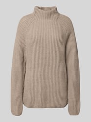 Col-pullover met wol van Smith and Soul Beige - 8