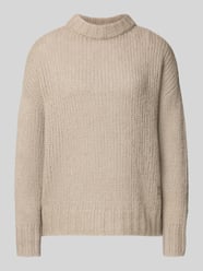 Oversized Strickpullover mit Alpaka-Anteil Modell 'SLOOSSY' von HUGO Beige - 12