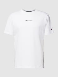 T-shirt z nadrukiem z logo model ‘LEGACY CENTER’ od CHAMPION Biały - 21