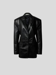 Blazer aus Leder von The Mannei Schwarz - 6