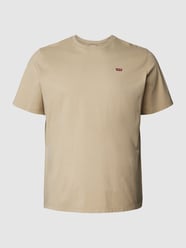 PLUS SIZE T-Shirt mit Label-Patch von Levi’s® Big & Tall Braun - 35