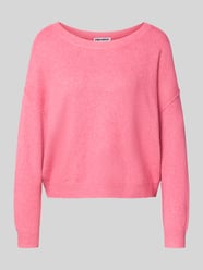 Strickpullover mit tiefem U-Boot Ausschnitt von Review - 33
