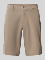 Slim Fit Chinoshorts mit Bügelfalten von BOSS Green Beige - 29