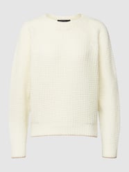 Gebreide pullover met structuurmotief van Marc Cain Wit - 33