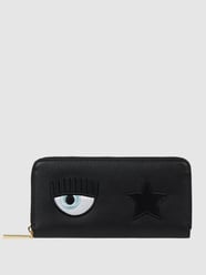 Portemonnaie mit Motiv-Stickereien  von Chiara Ferragni Grau / Schwarz - 1