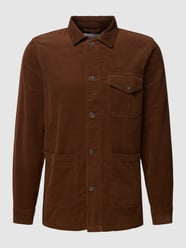 Hemdjacke aus Cord mit Brusttasche Modell 'Corduroy' von Lindbergh Braun - 13