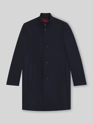Regular fit lange wollen jas met opstaande kraag, model 'MINTRAX2541' van HUGO - 47
