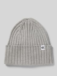 Beanie mit Label-Detail Modell 'Adela' von OPUS Grau - 15