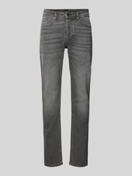 Tapered Fit Jeans mit Label-Detail Modell 'TABER' von BOSS Orange Grau - 31