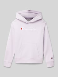 Hoodie mit Label-Stitching von CHAMPION Lila - 7