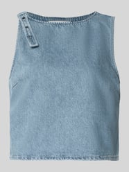 Crop top in denimlook model 'MOLLY' van Samsøe Samsøe - 37