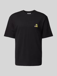 T-Shirt mit Motiv-Stitching  von REVIEW Schwarz - 42