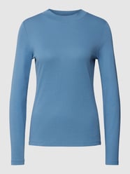 Longsleeve mit geripptem Rundhalsausschnitt von Montego Blau - 30