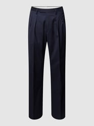 Bandplooibroek van scheerwol, model 'Cesar' van Baldessarini Blauw / turquoise - 48