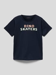 T-Shirt mit Label-Print von Tom Tailor Blau - 21