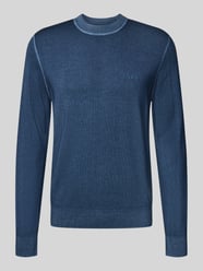Sweter o kroju regular fit z dzianiny z czystej, żywej wełny model ‘ASTEFO’ od BOSS Orange - 34