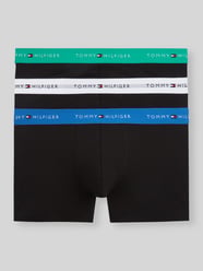 obcisłe bokserki o kroju regular fit z mieszanki bawełny w zestawie 3 szt. od Tommy Hilfiger - 18