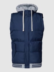 Bodywarmer met labelpatch van Blend Blauw - 22
