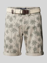 Slim FIt Bermudas mit Gürtel  von MCNEAL Beige - 47