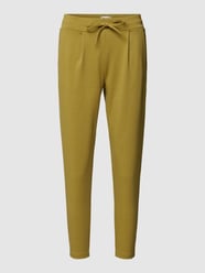 Stoffen broek met verkorte pasvorm, model 'KATE' van ICHI Groen - 24