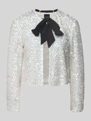 Regular fit blazer met pailletten en strik van Marc Cain - 2