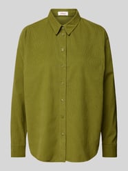 Corduroy blouse met lange mouwen van s.Oliver RED LABEL Groen - 23