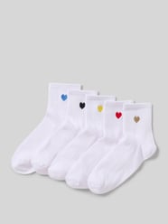 Socken mit Motiv-Stitching Modell 'MOVA' von Pieces - 1