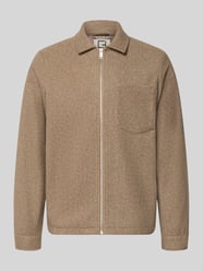 Jacke mit Brusttasche und Kentkragen Modell 'ROLFSTED' von Casual Friday Beige - 26