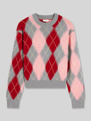 Regular Fit Pullover mit Argyle-Muster von Tommy Hilfiger Pink - 6