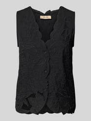 Top bluzkowy o kroju regular fit z dekoltem w serek model ‘Daima’ od MOS MOSH - 7
