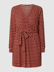 Mini-jurk met all-over motief, model 'Esigenza' van Pennyblack Rood - 7
