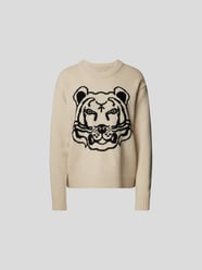 Pullover mit Logo-Print von Kenzo Beige - 16