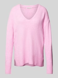 Pullover mit V-Ausschnitt von Tom Tailor Denim Rosa - 18