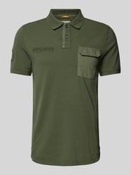 Poloshirt mit Label-Stitching von camel active Grün - 21