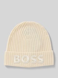 Beanie van zuivere scheerwol, model 'LARA_HAT' van BOSS - 24