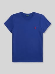 męski t-shirt o kroju regular fit z czystej bawełny od Polo Ralph Lauren - 10