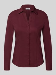 Overhemdblouse van katoenmix van MORE & MORE Bordeaux - 39