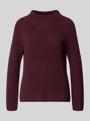 Strickpullover mit Stehkragen von monari Bordeaux - 28