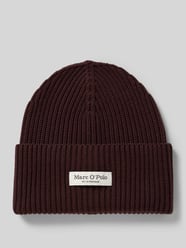 Beanie aus reiner Baumwolle von Marc O'Polo Bordeaux - 13