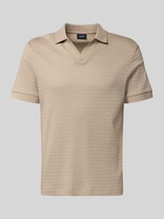 Regular Fit Poloshirt mit V-Ausschnitt Modell 'Rauljose' von JOOP! COLLECTION Beige - 42