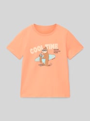 Regular Fit T-Shirt mit Motiv-Print von Tom Tailor Orange - 12