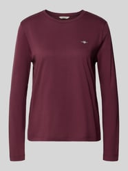 regular fit shirt met lange mouwen van puur katoen van GANT Bordeaux - 28
