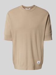 T-Shirt mit Label-Detail Modell 'trivolt' von Matinique Beige - 6