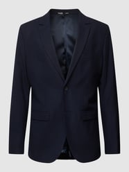 Slim Fit 2-Knopf-Sakko mit Reverskragen Modell 'Adrian' von Selected Homme Blau - 43