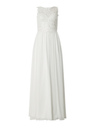 Abendkleid mit floralen Stickereien von Mascara - 39