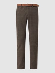 Slim Fit Hose mit Glencheck  von MCNEAL Braun - 38