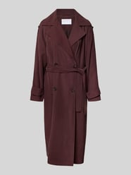 Regular Fit Trenchcoat aus Viskose-Mix von Jake*s Collection - 4