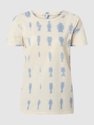 T-shirt in batiklook, model 'Hazy' van Second Female Blauw - 25